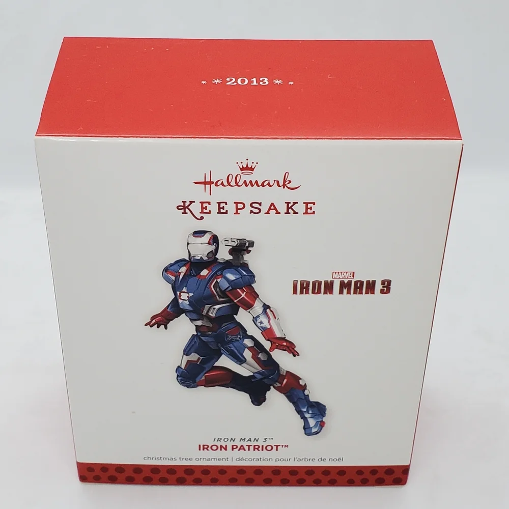 HALLMARK 2013 IRON MAN 3 SUPER HERO IRON PATRIOT MARVEL NEW NIB ORNAMENT CHRISTM - Picture 3 of 7